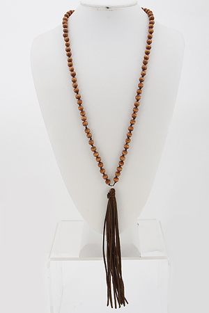 Bead and Tassel Necklace 6ABJ3